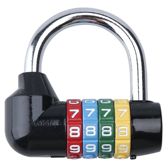 64mm (width) combination padlock, 4 digits, 7.8mm shackle for casuers, doors, hu