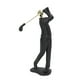 thumbnail image 2 of Figura de golfista negra mate, postura elegante, base antideslizante, perfecta para estanterías, escritorios y armarios, 2 of 8
