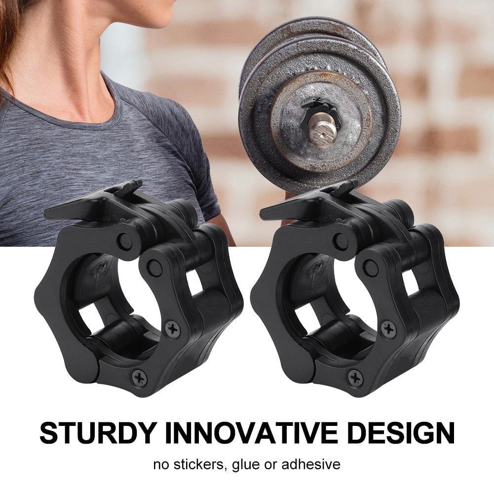 Sonew 50mm Spinlock Collars Barbell Dumbell Clip Clamp Weight Bar Lock