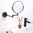 thumbnail image 2 of Bathroom Mirror Makeup Mirror Wall Type Cosmetology Magnifier Extensible Double Face Mirror 8 inch, 2 of 7