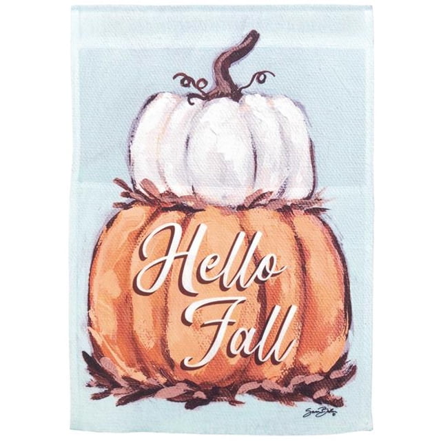 Magnolia Gardens M080165 13 x 18 in. Pumpkin Stack Polyester Garden Flag