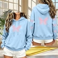 thumbnail image 6 of Hurxie Women's Graphic Hoodies Print Drawstring Long Sleeve Pocket Sweatshirt Pullover Tops, 6 of 6