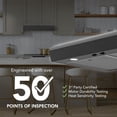 thumbnail image 4 of Broan-NuTone 30" Under Cabinet Rangehood, ENERGY STAR, 350 Max Blower CFM, Black Stainless, 4 of 5