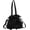 Black, variant on Canvas Drawstring Tote Bag Women Men Casual Shoulder Handbag Large Capacity Detachable Adjustable Shoulder Strap