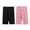 Black+Pink, variant on 2 Packs Girls Athletic Half Leggings 1/2 Pants Kids Dance Running Bike Shorts Workout Tights Activewear, Size 3-12T
