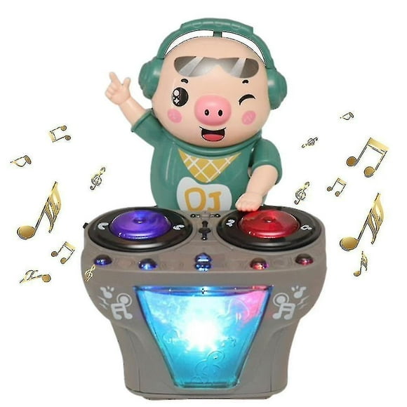 Music Toys Dj Little Pig Funny Electric Musical Dancing Pig Toy--Jinjin
