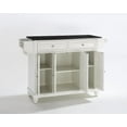 thumbnail image 2 of Crosley Furniture Cambridge Granite Top Full Size Kitchen Island/Cart White/Black, 2 of 5