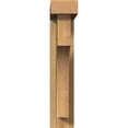 thumbnail image 2 of Ekena Millwork 4"W x 16"D x 20"H Westlake Block Rough Sawn Bracket w/ Offset Brace, Western Red Cedar, 2 of 25