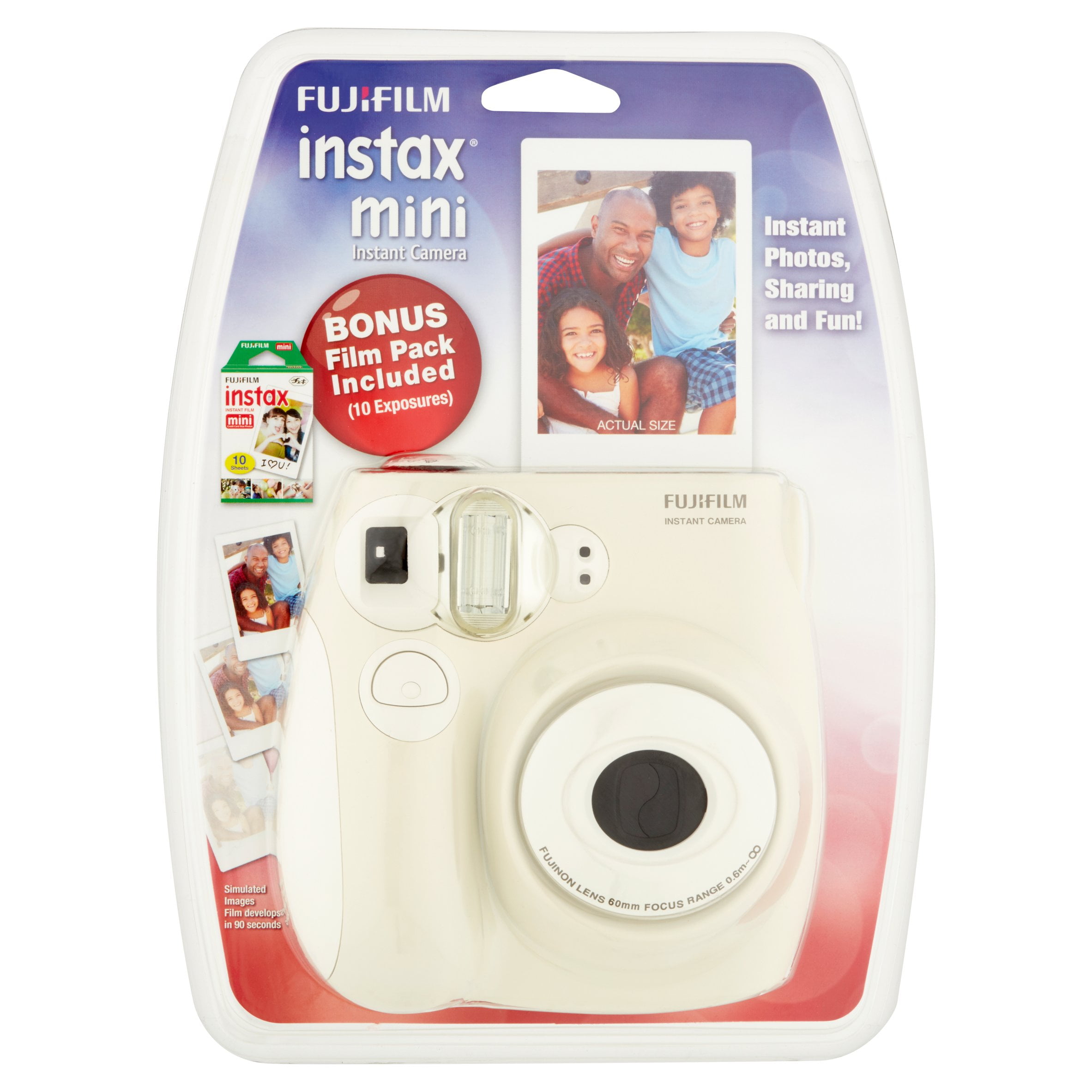 Fujifilm Instax Mini 7S Instant Camera (with 10-pack film) White 