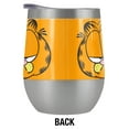 thumbnail image 2 of Garfield Official Garfield Big Head 12 oz Stemless Tumbler, Stainless Steel Travel Cup|Lake Tumbler|Insulated with Leak Resistant Slide-Lock Lid, Stainless Steel, 2 of 7