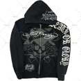 thumbnail image 4 of Sudadera con capucha gótica nueva Y2K con estampado de calavera retro americana, sudadera con capucha holgada de estilo punk hip hop rock, sudadera deportiva para parejas, moda urbana, 4 of 5
