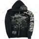 thumbnail image 4 of Sudadera con capucha gótica nueva Y2K con estampado de calavera retro americana, sudadera con capucha holgada de estilo punk hip hop rock, sudadera deportiva para parejas, moda urbana, 4 of 5