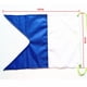 thumbnail image 3 of Bandera Zulema 2x 50 X 35 Cm Bandera Universal de Buceo Blanca Y Azul, 3 of 8
