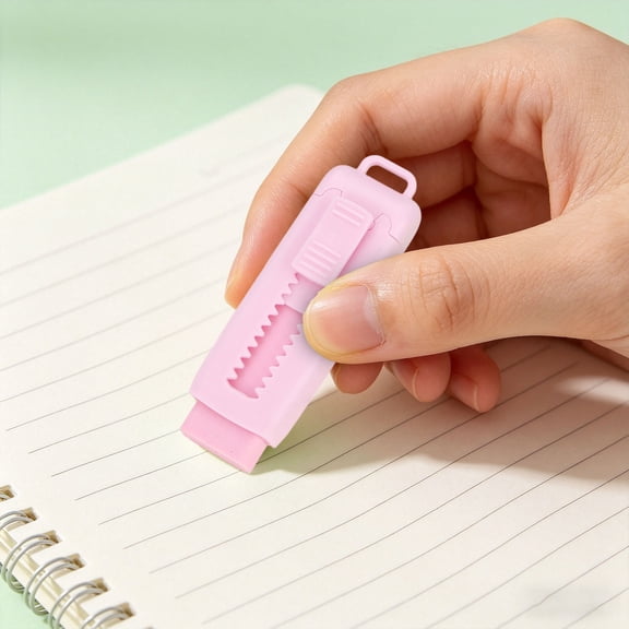 Clearance Under $10! Push Pull Rubber Powder Pen Eraser Slide Eraser