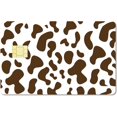 thumbnail image 1 of Cow Print Card Skin Sticker Debit Credit Card Skins Covering Personalizing Bank Card Protecting Decals Wrap Waterproof No Bubble Slim for EBT Transportation Key Card Brown 7.3x5.4Inch DIY, 1 of 8
