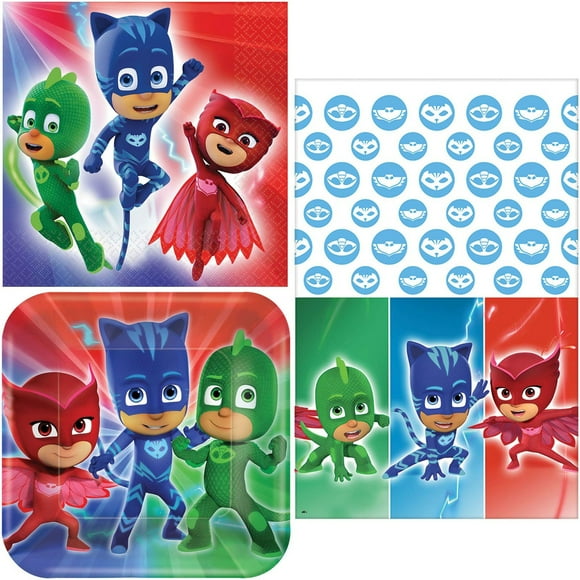 Birthday Bash Party Set for 16 with Napkins, Plates, Tablecover, and Fun Maze Game Activity Card for Memorable Celebrations and Joyful Gatherings