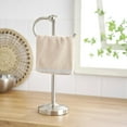 thumbnail image 6 of 17 Inch Brushed Nickel Stand Towel Bar Hanger Hand Towel Bar Bathroom Vanity Countertop Towel Holder Free Standing Stainless Steel Towel Ring Hardware Accessories Towel Rack, 6 of 7