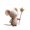 D, variant on zhonghuaying Holiday Tiny Figure Stuffed Statue Set Six Distinct Poses Glitter Star Wand Accessory Neutral Pale Tone Indoor Winter Festive Table Arrangement Ornament E