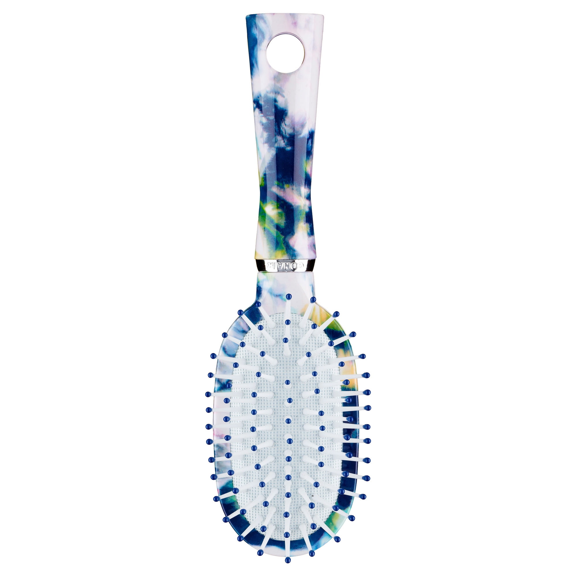 Conair Impressions Mid Size Cushion Hairbrush with Nylon Bristles Perfect for On the Go Detangling in Floral Print 1ct
