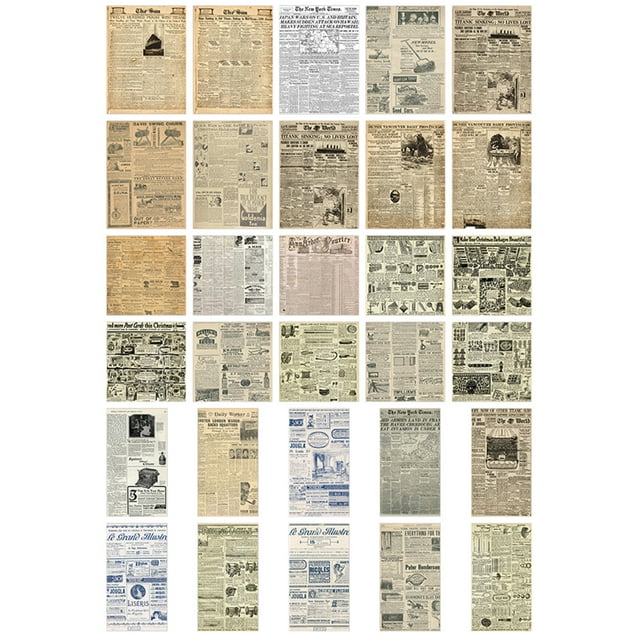 Scrapbook Paper Retro DIY: 60 Sheets Decorative Aesthetic Paper Journaling Paper