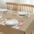 thumbnail image 3 of Pioneer Flower Floral Print Pattern Summer Placemats Table Placemats Set Of 4-Linen Kitchen Washable Placemats Table Mats 12x18 Inch Non-Slip Heat Resistant, 3 of 6