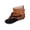 Brown, variant on Women's High Top Flat Sandals Oversized Back Zipper Open Toe Thong Gladiator Sandals Casual Buckle Boots for Women