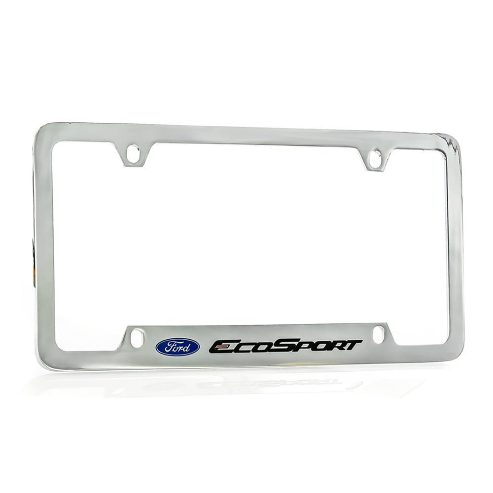 Ford EcoSport Chrome Plated Brass Metal License Plate
