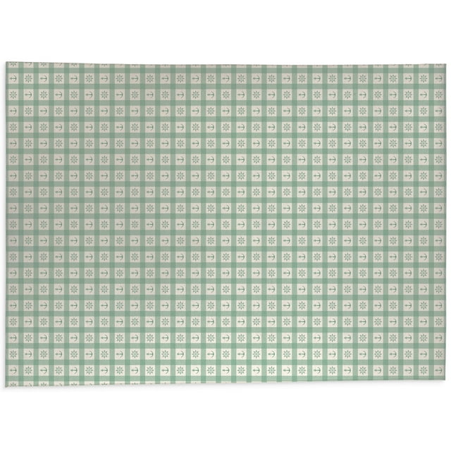 Anchor Galore Mint Office Mat by Kavka Designs