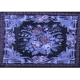 thumbnail image 1 of Ahgly Company Machine Washable Indoor Rectangle Medallion Blue French Area Rugs, 4' x 6', 1 of 4