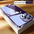 thumbnail image 3 of Funda de teléfono transparente con revestimiento de alta calidad para iPhone 16, 15, 14 Plus, 11, 12, 13 Pro Max, protección completa de lente, cubierta trasera de TPU suave a prueba de golpes, 3 of 5
