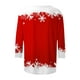 thumbnail image 5 of Camisas Navideñas Para Mujer Moda Blusa de Manga Tres Cuartos Cuello Redondo Casual Chriatmas Impreso Tops Odeerbi ODB200496, 5 of 5
