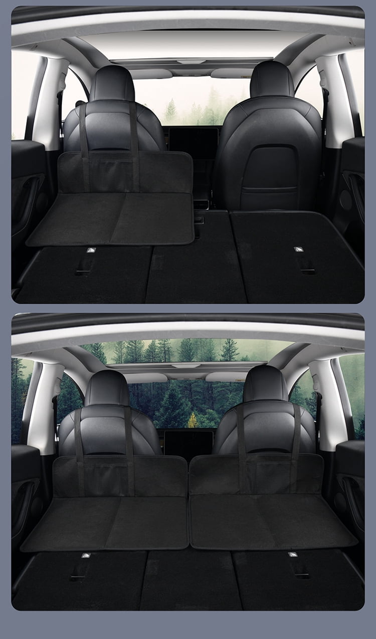 (Two Half for Single Bed) Car Camping Essential Mattress Plate, Increase Car Bed Camping Space Trunk Space, Accessories for SUV with Flate Trunk, Tesla Model Y, RAV4, CRV,X-Trail,Outback,Highlander