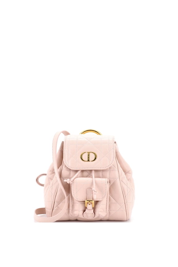 Pre-Owned Caro Backpack Macrocannage Quilt Lambskin Small By Rebag