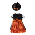 thumbnail image 1 of 1 juego de faldas de niña de Halloween con sombrero Decorativo Decorativo de la fiesta de la fiesta de Halloween Cosplay Falda de los niños, 1 of 6