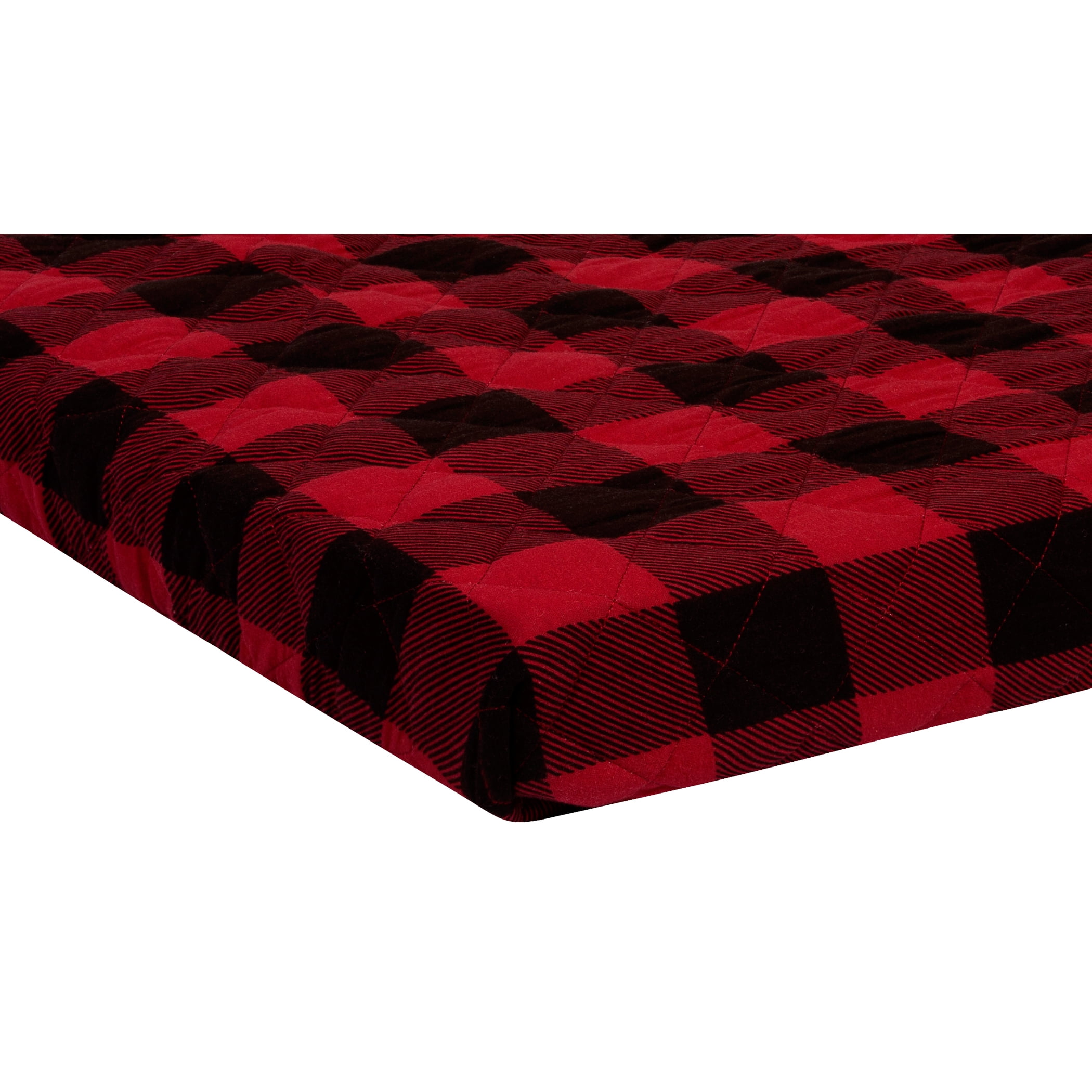 Buffalo Check Quilted Jersey Playard Sheet