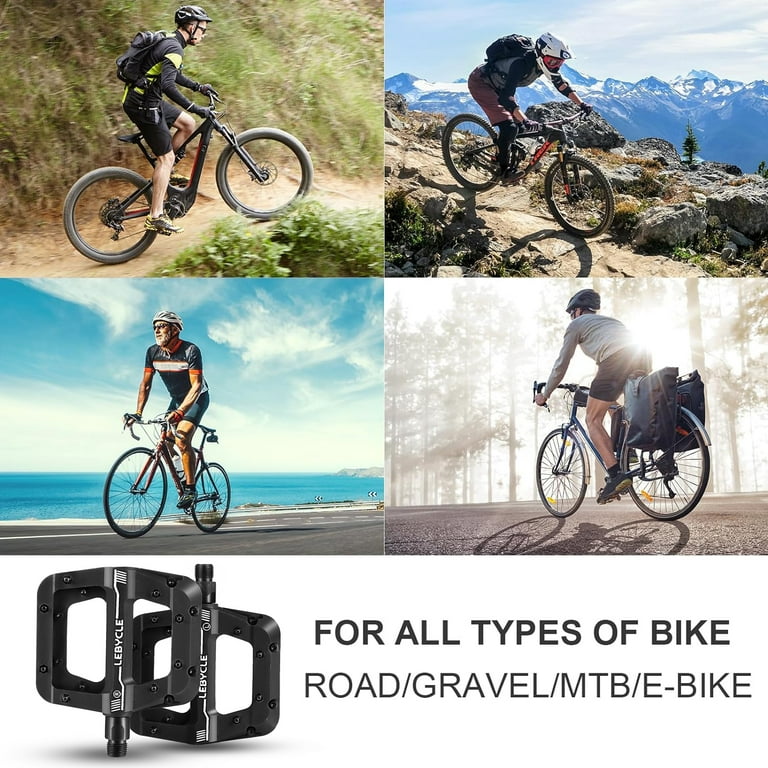 Zacro Universal MTB/Road Bike Pedals, Lightweight Non-Slip Nylon