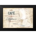 thumbnail image 2 of Grey, Jace 14x11 Black Modern Framed Museum Art Print Titled - Cafe Elegance, 2 of 5