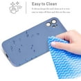 thumbnail image 6 of Case for iPhone 12 Pro 6.1 inch, Slim Liquid Silicone Case for iPhone 12 Shockproof Full Body Protection Phone Case with Anti-Scratch Microfiber Lining Gel Rubber Cover - Grey Blue, 6 of 16