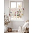 thumbnail image 3 of Easter Bunny Sheer Curtains 54 Inch Length 2 Panels Set Window Treatments, Spring Flower Daisy Tulips Vintage Leaves Rod Pocket Semi Curtains for Living Room/Bedroom/Kitchen Décor, 104"W x 54"L, 3 of 7