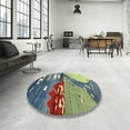 thumbnail image 4 of Ahgly Company Machine Washable Indoor Rectangle Contemporary Iron Gray Area Rugs, 8' x 10', 4 of 7