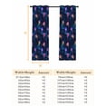 thumbnail image 6 of Fsddascl Jellyfish Blackout Curtains for Bedroom/Living Room, Thermal Insulated Kitchen Curtains, Blue Urple Orange Ocean Starry Sky Coastal Grommet Darkening Window Treatment Drapes 52"x84"x2, 6 of 6
