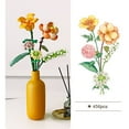 thumbnail image 2 of Building Blocks Immortal Bouquet Home Decoration Decoration Assembly Toy Set Gift (Without Vase), 2 of 11
