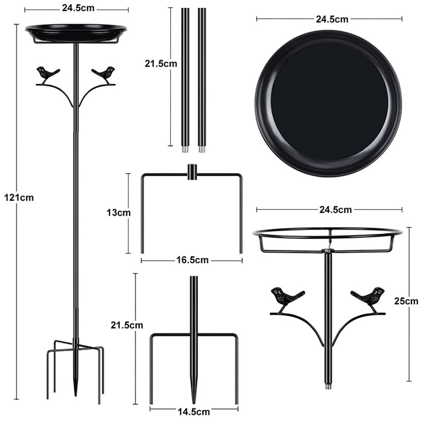 YWMJZEU Bird Bath Bird Feeder Large Capacity 48 inch Height Decoration Easy Installation