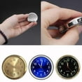 Mini Pocket Quartz Analog Watch StickOn Clock For Car Bike Motorcycle