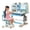 Blue #5, variant on Floseru Height Adjustable Kids Desk and Chair Set, Kids Functional Desk and Chair Set, Children Study Desk, Study Table for School Writing Table for Writing Reading