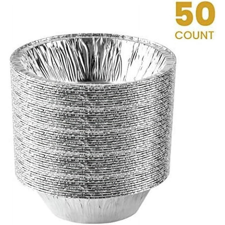 Webake 6 Inch Disposable Oblong Cake Aluminum Foil Pan (25pcs)