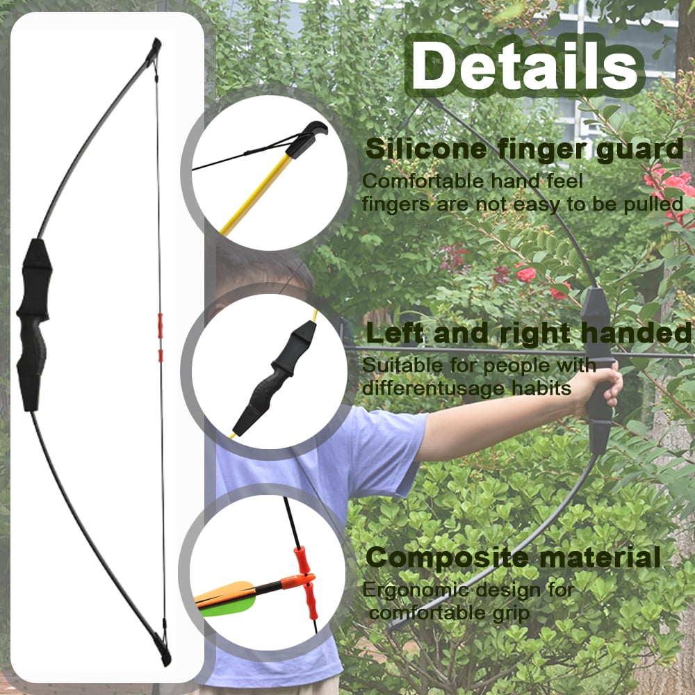 Runzkzy Youth's Direct Pull Training Bow and Arrow Outdoor Archery Competition Equipment Competitive Sports Bow and Arrow