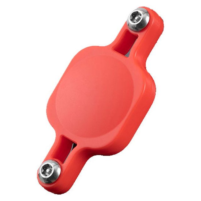 Thinsony Universel Support de Vélo Support Protecteur Couvercle Protecteur Étanche Titulaire de Cas de Protection Remplacement pour AirTag Rouge 1Set