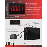 CallToU Wireless Calling System, 10 Waterproof Call Buttons with Display Receiver, Caregiver Pager for Clinic, Nursing Home, Restaurant