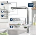 thumbnail image 3 of GROHE 30 300 Super Steel Kitchen Faucet, 3 of 6